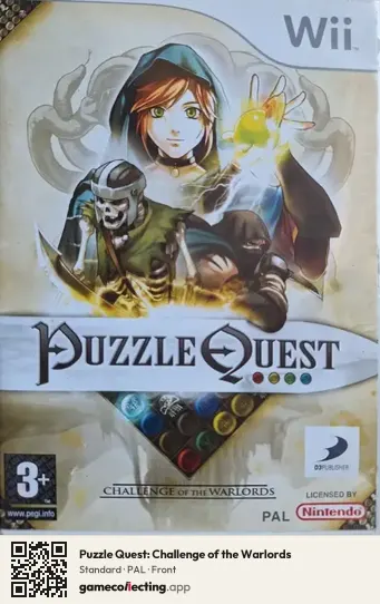 Puzzle Quest: Challenge of the Warlords Nintendo Wii, PAL box front