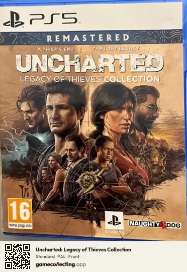 Uncharted: Legacy of Thieves Collection PlayStation 5, PAL box front