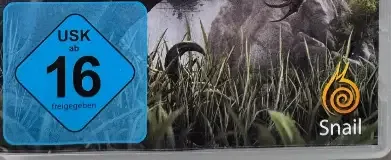 Ark: Survival Evolved, the USK square on its front