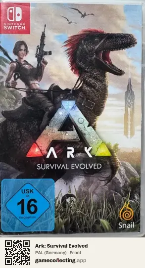 Ark: Survival Evolved Nintendo Switch, Germany box front