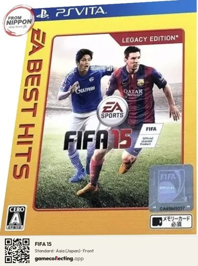 FIFA 15 PlayStation Vita, Asia box front
