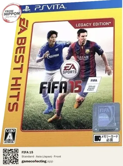 FIFA 15 PlayStation Vita, Asia box front