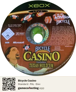 Bicycle Casino Xbox, PAL disc