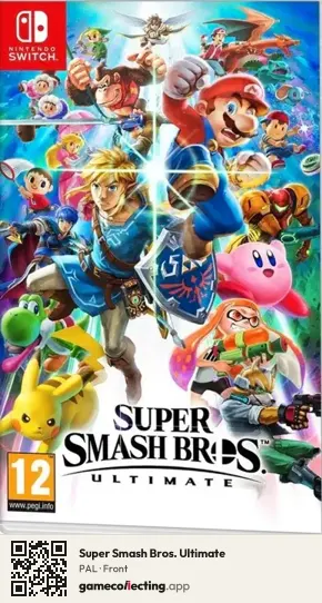 Super Smash Bros. Ultimate Nintendo Switch, PAL box front