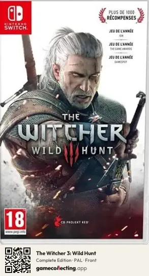 The Witcher 3: Wild Hunt Nintendo Switch, PAL box front