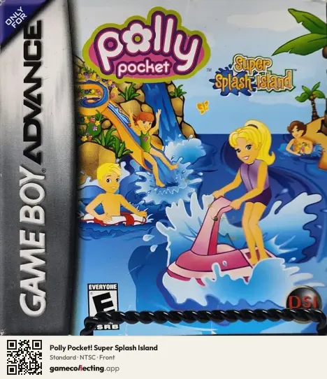 Polly Pocket! Super Splash Island Game Boy Advance, NTSC box front