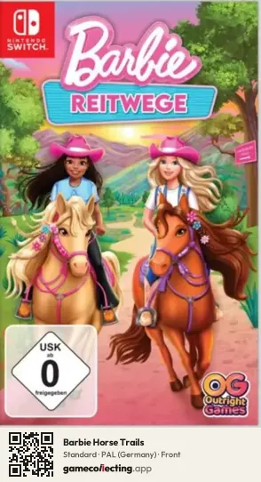 Barbie Horse Trails Nintendo Switch, Germany box front
