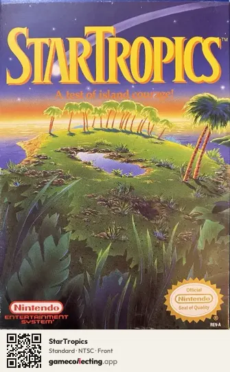 StarTropics Nintendo Entertainment System, NTSC box front