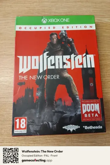 Wolfenstein: The New Order Xbox One, PAL box front