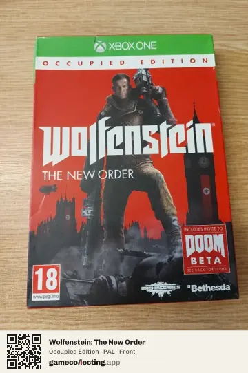 Wolfenstein: The New Order Xbox One, PAL box front