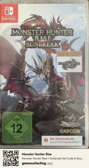 Monster Hunter Rise Nintendo Switch, PAL box front