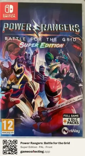Power Rangers: Battle for the Grid Nintendo Switch, PAL box front