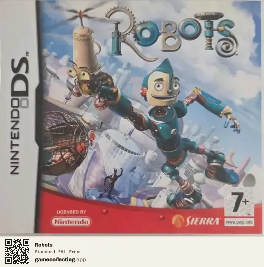 Robots Nintendo DS, PAL box front