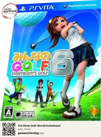 Hot Shots Golf: World Invitational PlayStation Vita, Asia box front