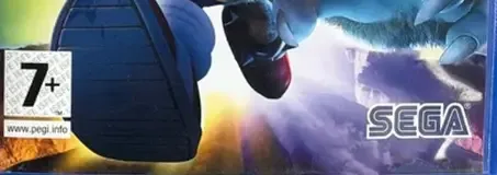 Sonic Unleashed, the PEGI square on its front