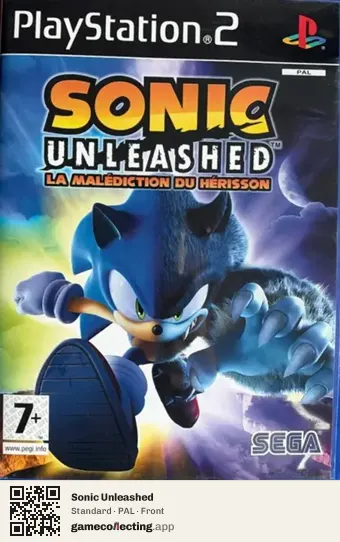 Sonic Unleashed PlayStation 2, PAL box front