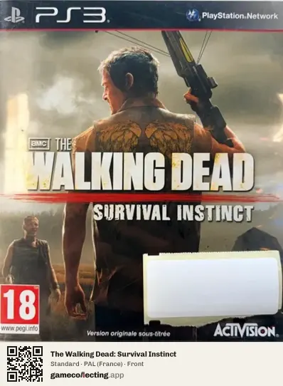 The Walking Dead: Survival Instinct PlayStation 3, France box front