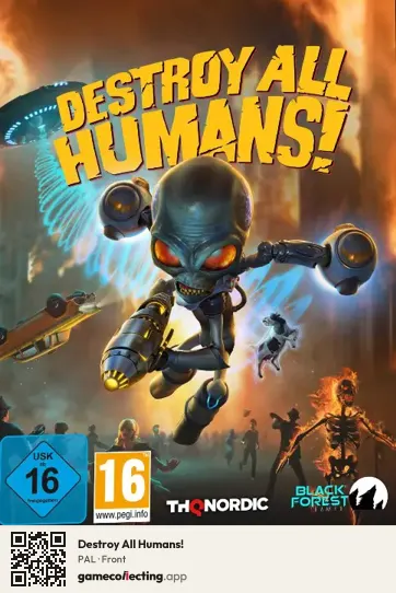 Destroy All Humans! Computer, PAL box front