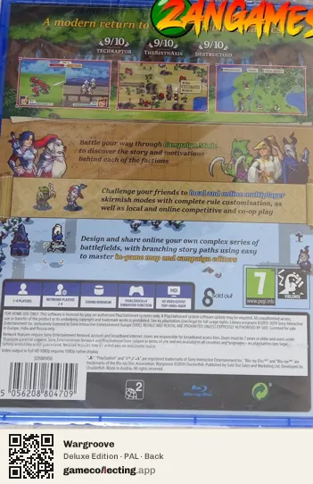 Wargroove PlayStation 4, PAL box back