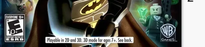 LEGO Batman 2: DC Super Heroes, the ESRB box on its front