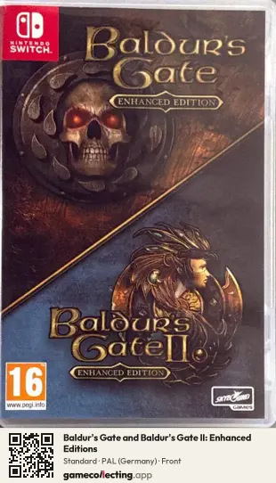 Baldur's Gate and Baldur's Gate II: Enhanced Editions Nintendo Switch, Germany box front