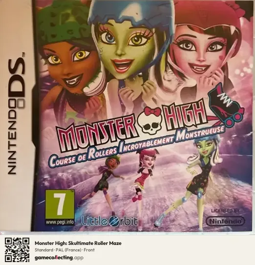 Monster High: Skultimate Roller Maze Nintendo DS, France box front