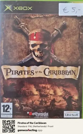 Pirates of the Caribbean Xbox, Netherlands box front