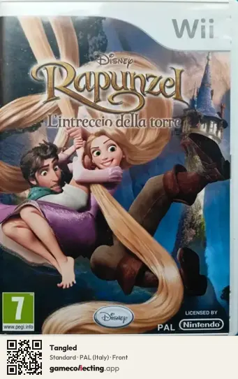 Tangled Nintendo Wii, Italy box front