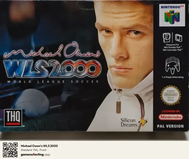 Michael Owen's WLS 2000 Nintendo 64, PAL box front