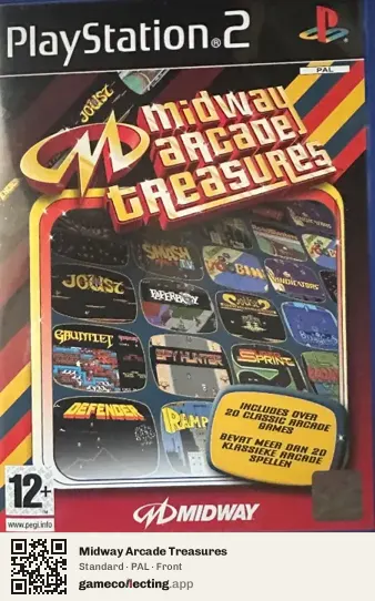 Midway Arcade Treasures PlayStation 2, PAL box front