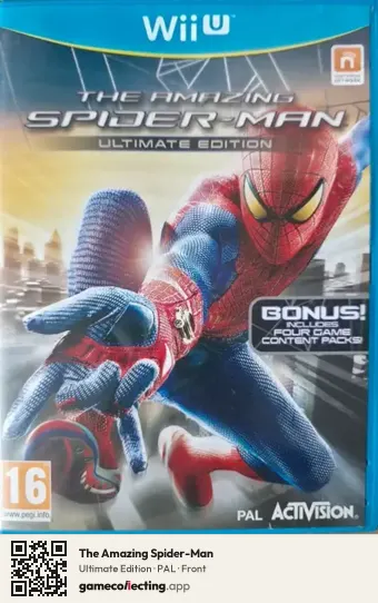 The Amazing Spider-Man Nintendo Wii U, PAL box front