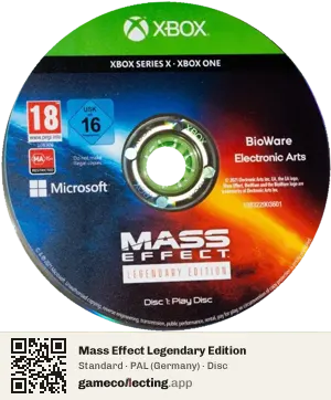 Mass Effect Legendary Edition Xbox Series X, PAL disc