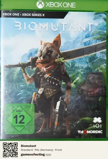 Biomutant Xbox One, Germany box front