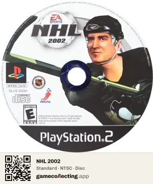 NHL 2002 PlayStation 2, NTSC disc