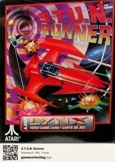 S.T.U.N. Runner Atari Lynx, PAL box front