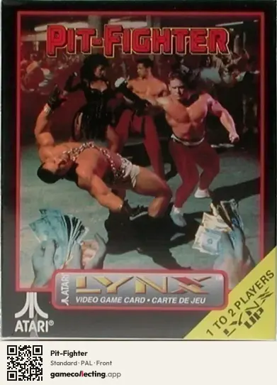Pit-Fighter Atari Lynx, PAL box front
