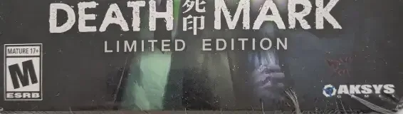 Death Mark, the ESRB box on its front