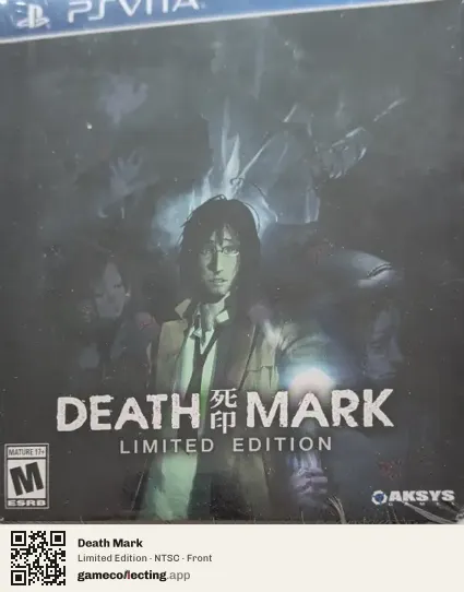 Death Mark PlayStation Vita, NTSC box front