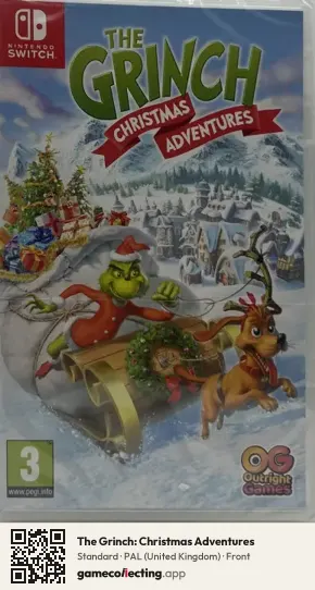 The Grinch: Christmas Adventures Nintendo Switch, United Kingdom box front