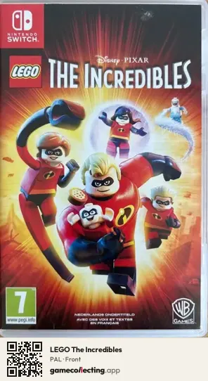 LEGO The Incredibles Nintendo Switch, PAL box front