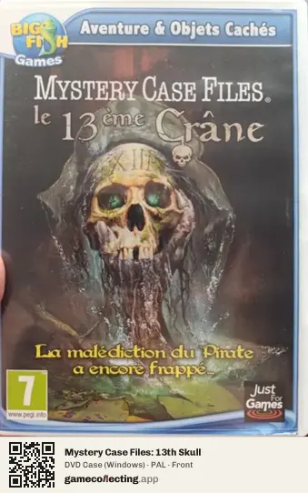 Mystery Case Files: 13th Skull Computer, PAL box front