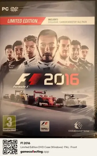 F1 2016 Computer, PAL box front