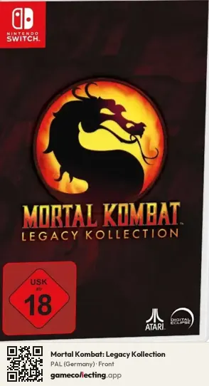 Mortal Kombat: Legacy Kollection Nintendo Switch, Germany box front