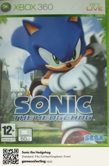 Sonic the Hedgehog Xbox 360, United Kingdom box front
