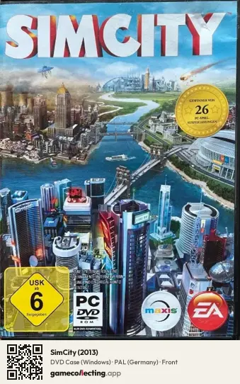 SimCity (2013) Computer, Germany box front