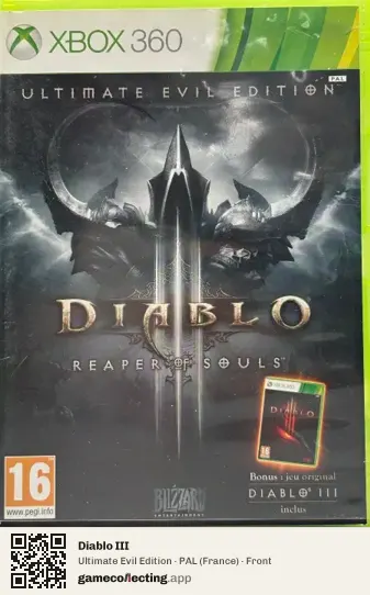 Diablo III Xbox 360, France box front
