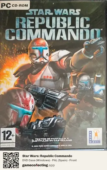 Star Wars: Republic Commando Computer, Spain box front