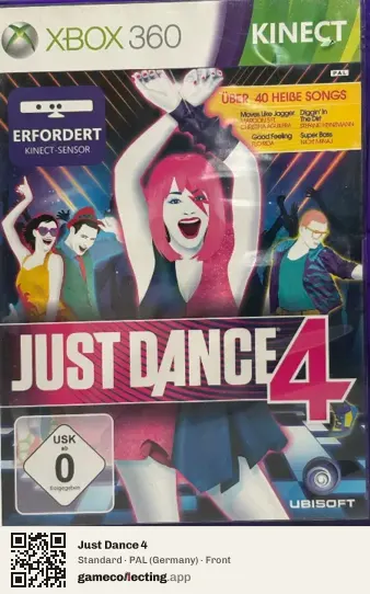 Just Dance 4 Xbox 360, Germany box front