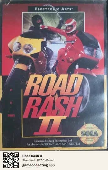 Road Rash II Sega Mega Drive / Genesis, NTSC box front