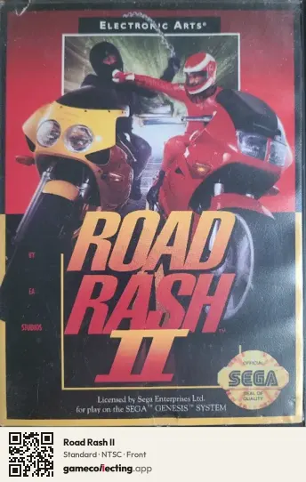 Road Rash II Sega Mega Drive / Genesis, NTSC box front